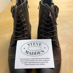 SHIPS FREE- Men’s Steve Madden Boots- 11- NWOT